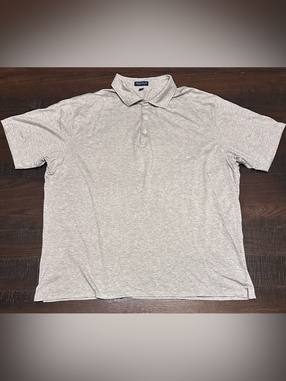 Peter Millar Crown Crafted Grey Casual Polo Shirt Size Men’s XXL 2XL
